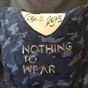 18/20 Lane Bryant blue camo T